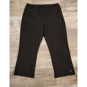 Women's Nike Black‎ Dri-Fit Cropped Yoga Pants Size Small RN#56323 FLAW